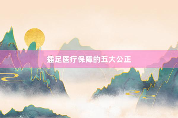 插足医疗保障的五大公正